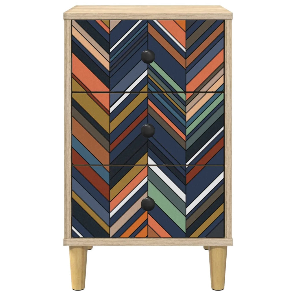 Armadio da Notte OMMEN 2 pz Rovere Sonoma 36 x 33 x 60 cm 8007290