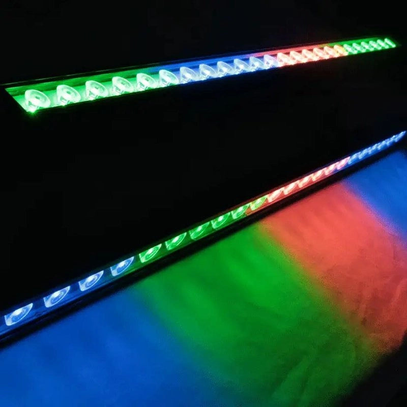24V Wall Washer Pieghevole IP67 RGBW DMX 512 25° Barra LED Pareti Esterne Illuminazione Verticale