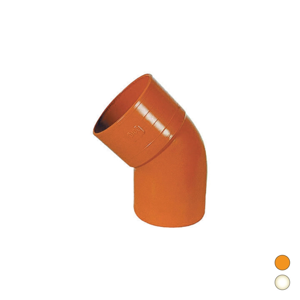 CURVA 45  ° IN PVC- Diam. 125- ESCLU- pezzi 1
