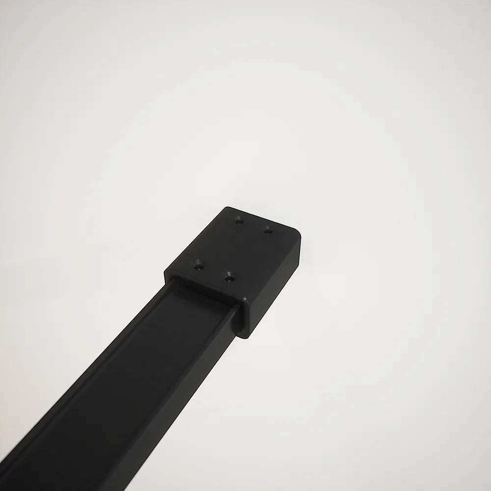 Doccia walk-in full frame 130 cm vetro cannettato profili neri | Rodi