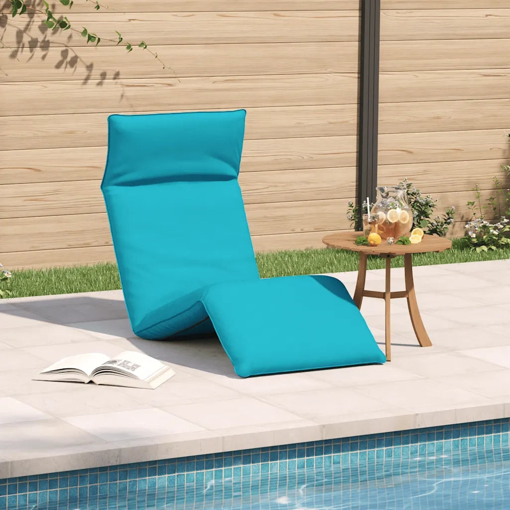 Sdraio da giardino | Lettino Pieghevole Turchese 175x54x8,5 cm in Tessuto Oxford
