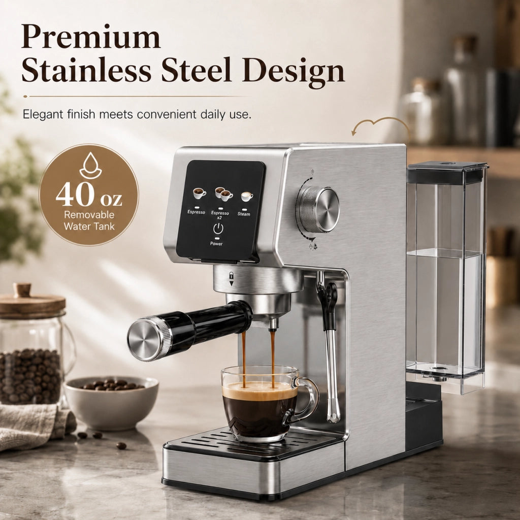 Macchina per caff¨¨ espresso professionale ¨C Minimal ¨C 1350W touch screen 1.2L