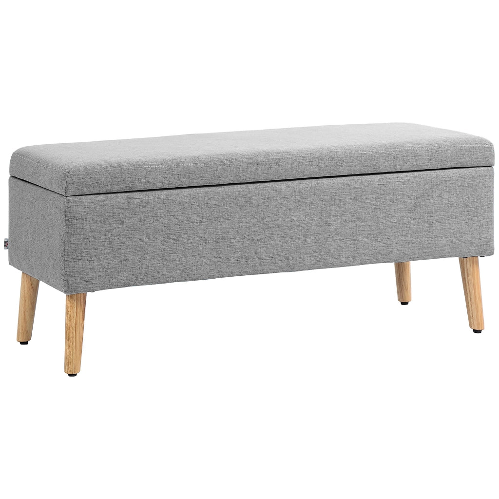 Divano con contenitore in tessuto ¨C Minimal ¨C Grigio 110x39x45cm