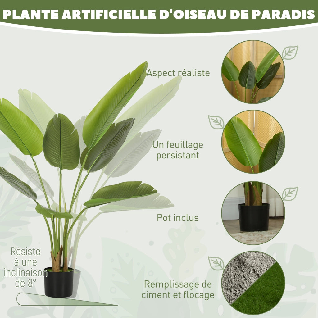 Albero Artificiale con Vaso ¨C Minimal ¨C Verde 109 cm