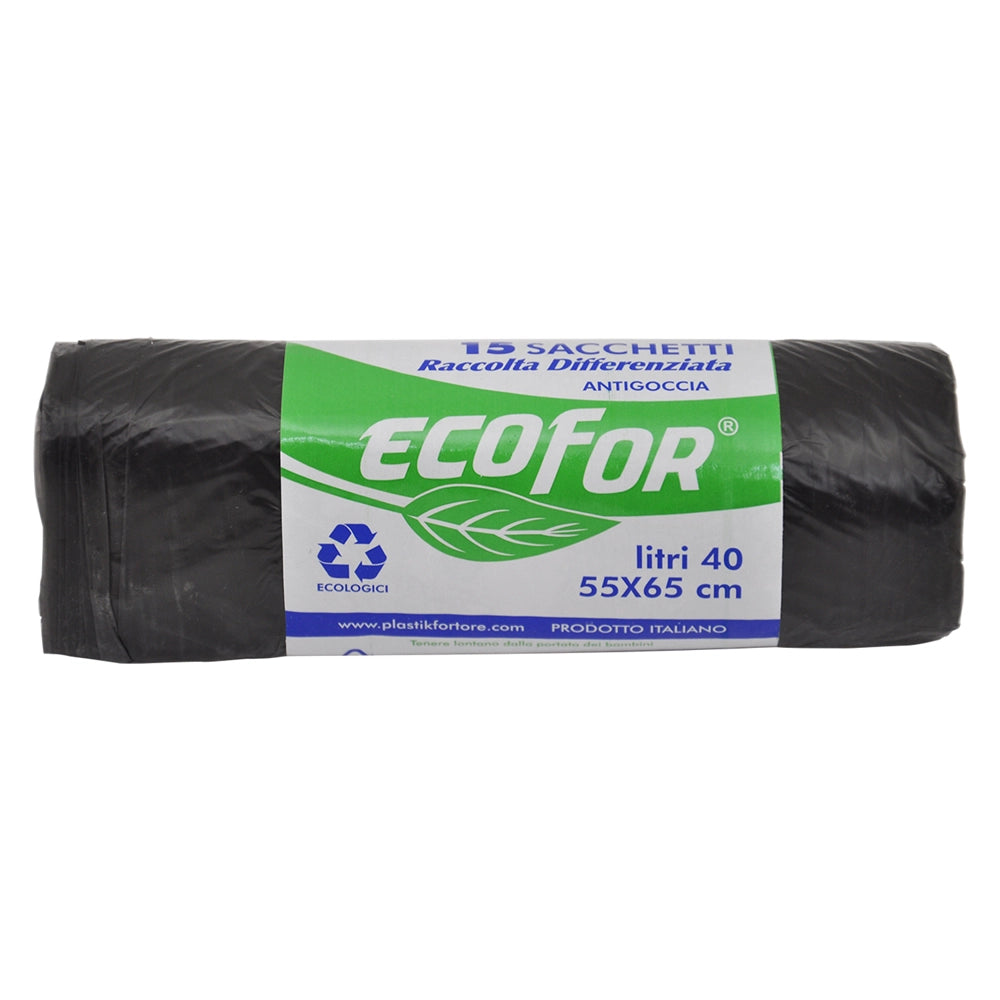 SACCHETTI PER PATTUMIERA cm 55 x  65  cf.15 pz - trasparenti- 50 confezione