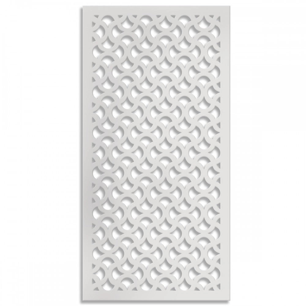 DROPS - Pannello in PVC traforato - Parasole Misura: 47x94 cm, Colore: bianco