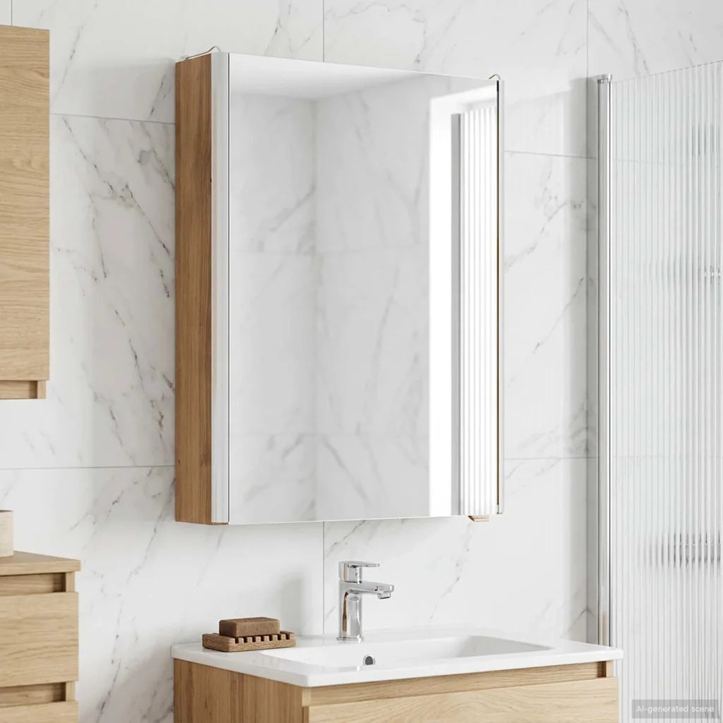 Mobiletto per specchio da bagno Rovere Artigianale 889230