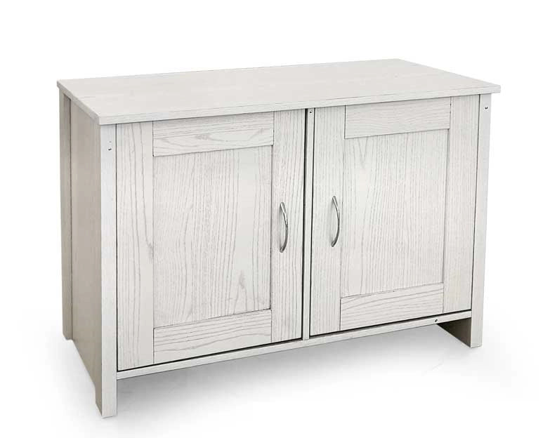 MOBILE DA ARREDO CON 2 ANTE 89X40X60CM IN COLORE BIANCO