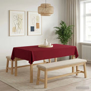 Tovaglia da Tavolo Rettangolare Rosso Vino 140 x 220 cm 42040001