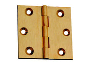CERNIERE OTTONE FRESATE PIANE- - mm.25x25 - 24 pezzi