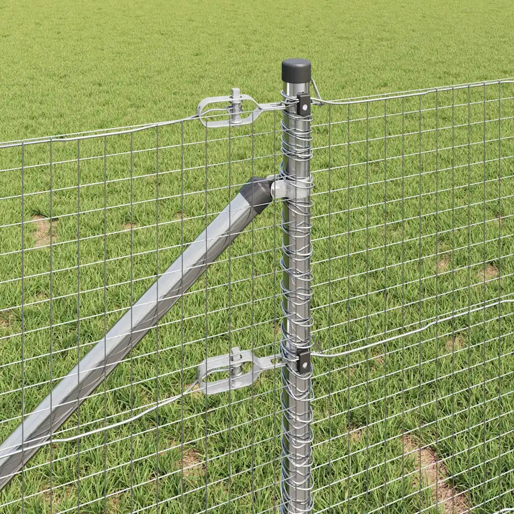 Palo della recinzione Argento 50 x 0,6 m (rete 25 x 25 mm)
