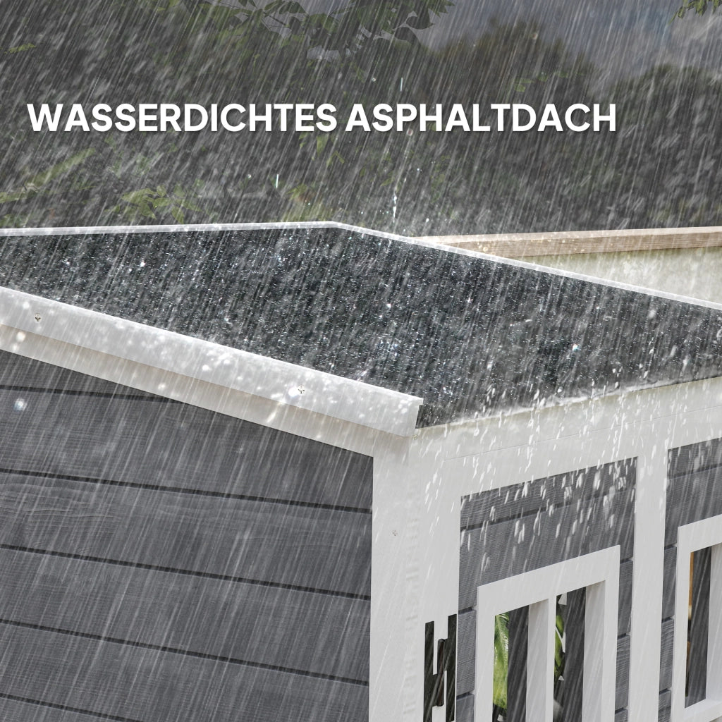 Casetta da giardino ¨C Minimal ¨C 91x69x192 cm, legno, grigio chiaro