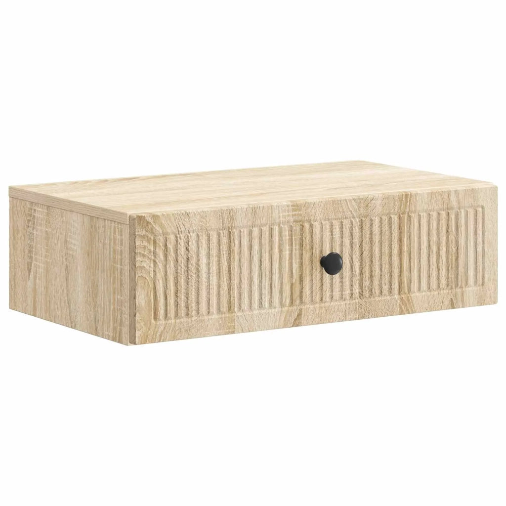 Tavolino da Parete Laterale | Tavolo laterale | Tavolino Rovere Sonoma 59 x 34,5 x 17 cm