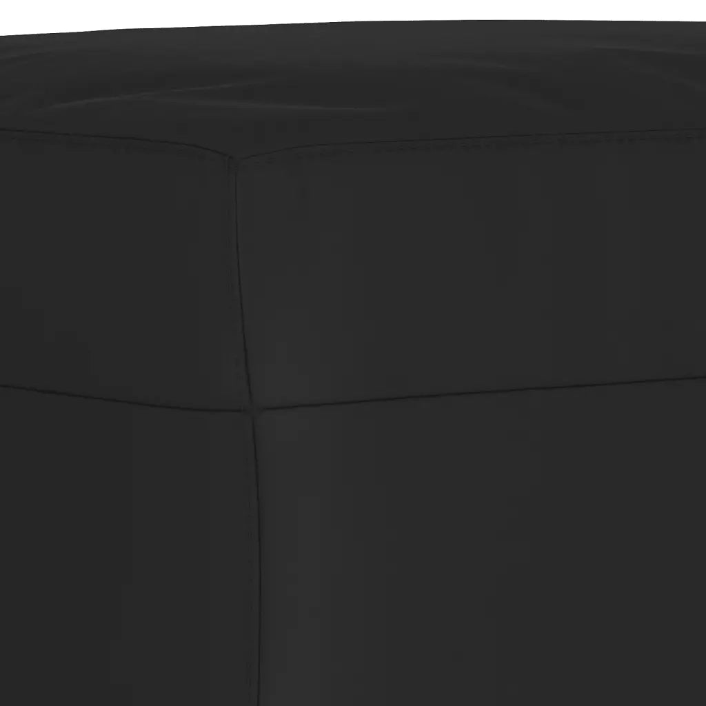 Poggiapiedi Nero 70x55x41 cm in Tessuto Microfibra 349364
