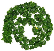 Fusti artificiali da vino 12 pezzi - piante in plastica verde - decorazione per matrimonio - camera da letto/giardino - lunghezza 2,4 metri per pezzo - senso di calore domestico - liana rampicante