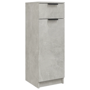 Armadio da Bagno | Mobile da Bagno Grigio Cemento 32x34x90cm in Legno Multistrato