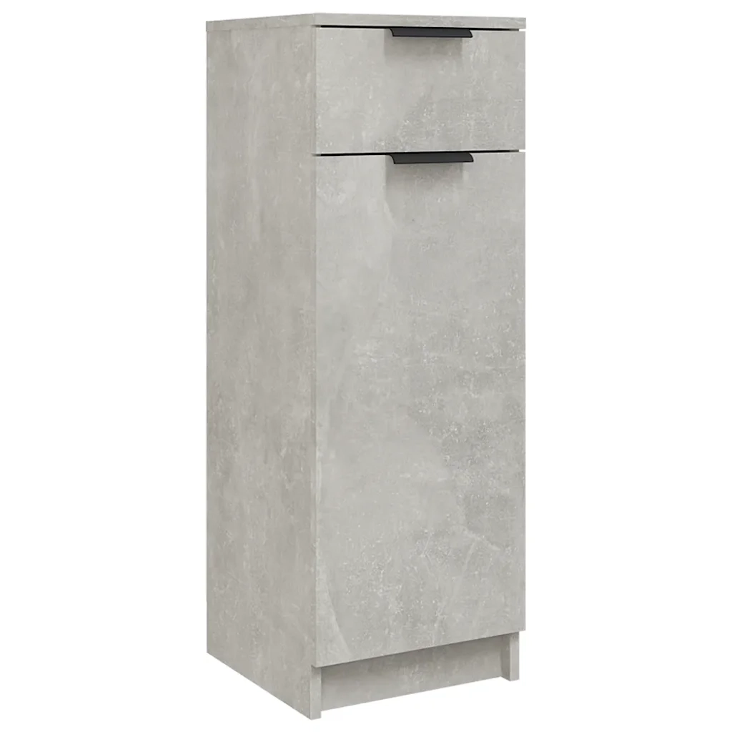 Armadio da Bagno | Mobile da Bagno Grigio Cemento 32x34x90cm in Legno Multistrato