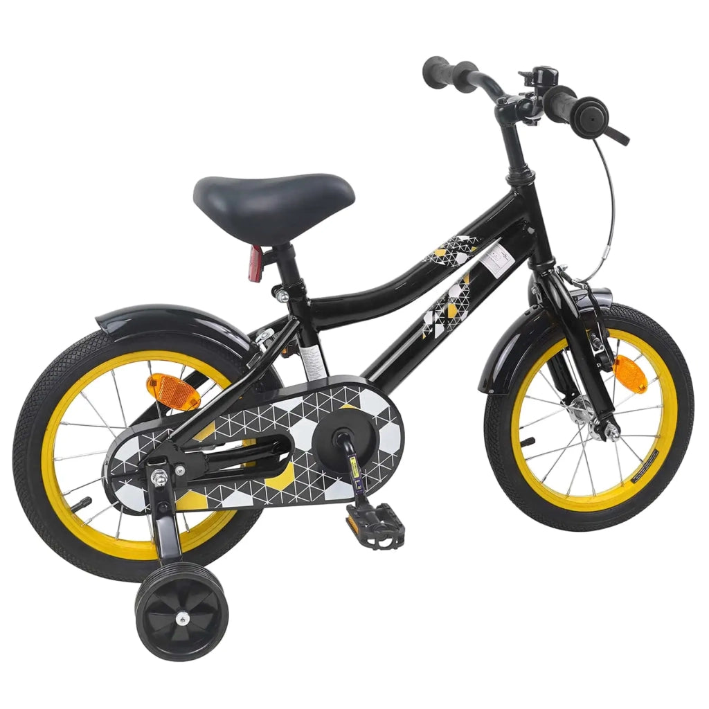 Bicicletta per Bambini 12 Pollici per bambini di 2-4 anni Nero 42009507