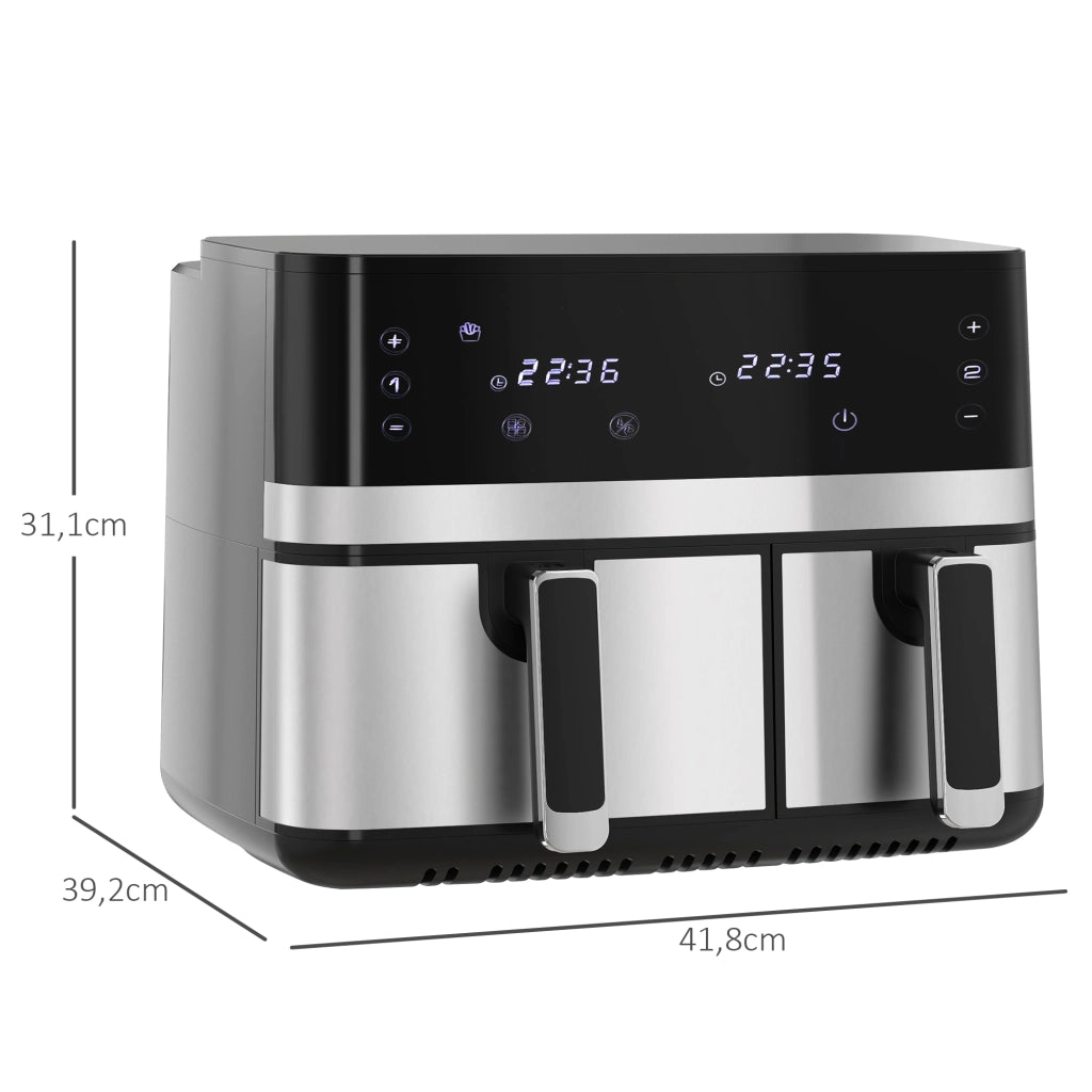 Friggitrice ad Aria Senza Olio ¨C Minimal ¨C 8.5L 2700W 2 Scomparti