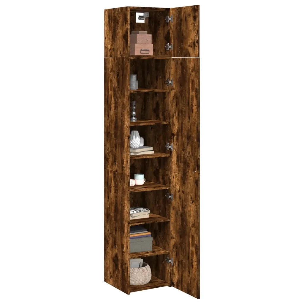 Mobile Sottile Rovere Fumo 40x42,5x225 cm in Truciolato CFW8609806