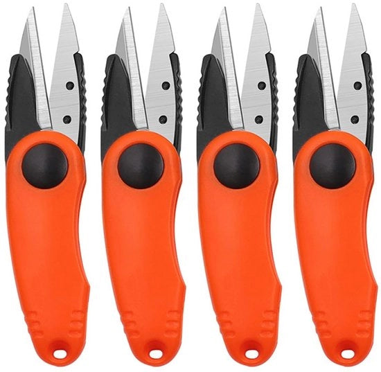 2 Pezzi di Acciaio Inossidabile - Panna con Manico Antiscivolo - Funzione di Sicurezza - Forma di Gambero - Attrezzo da Pesca per Pesci