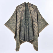 Nuovo modello di scialle caldo con orlo a spacco, mantella, cardigan in cashmere da donna, sciarpa