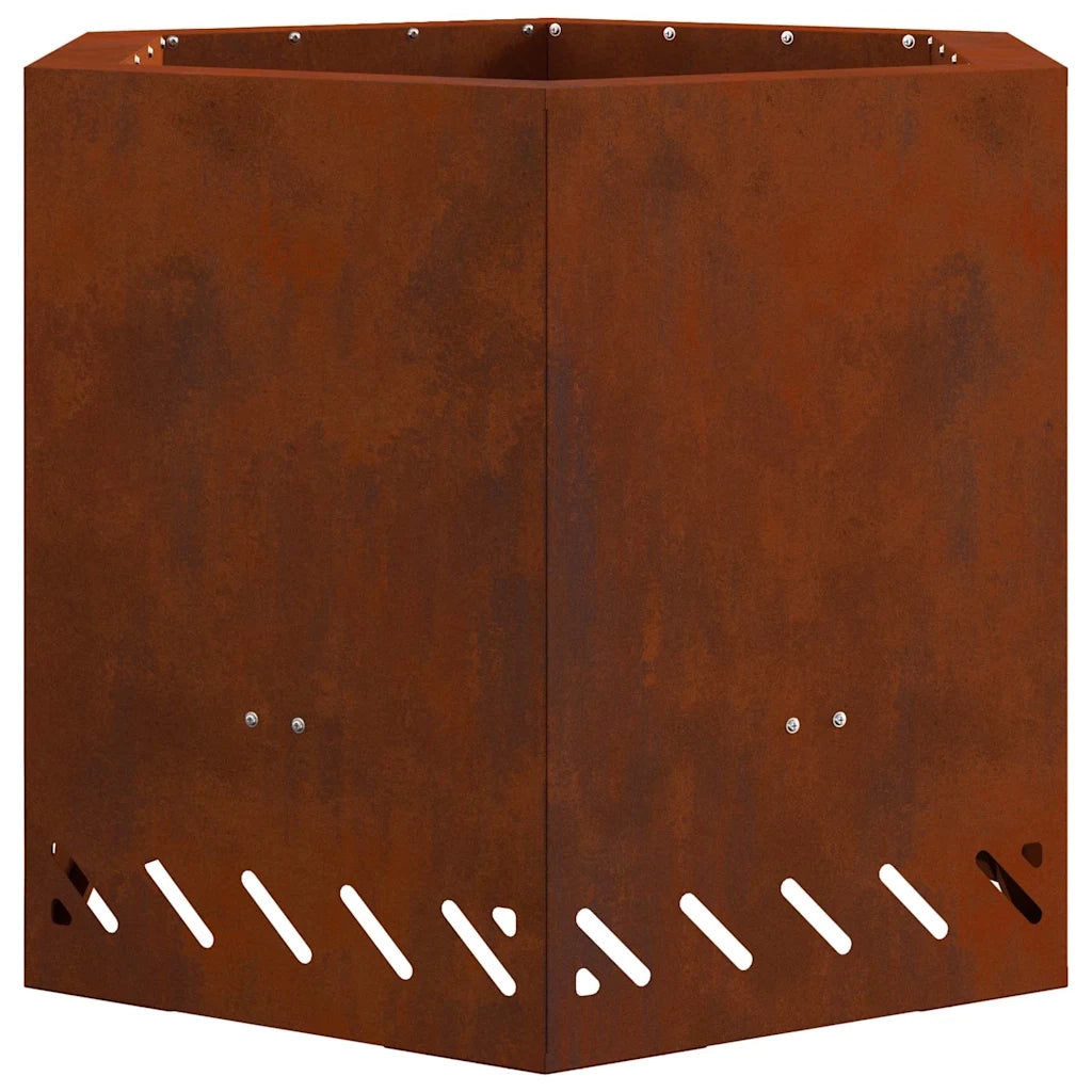 Focolare-Stufa-Camino Senza Fumi Marrone 58 x 58 x 51 cm Acciaio 235962