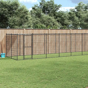Gabbia per Cani da Esterno in Acciaio con Tetto 26,62 m² 3082297