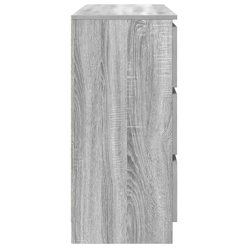 Credenza | Madia | Buffet da pranzo | Armadio da pranzo Grigio Sonoma 100x35x76 cm in Legno Multistrato