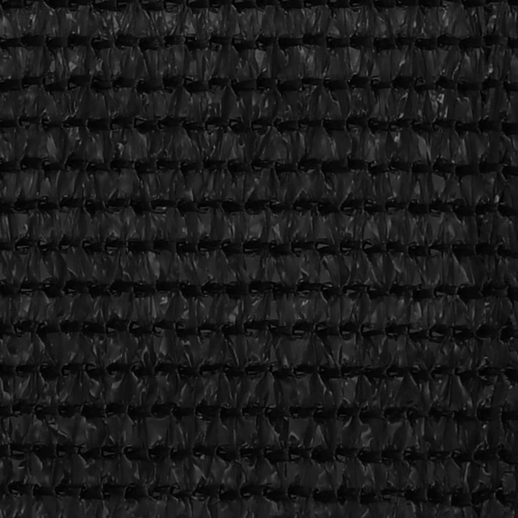 Schermo per balcone schermo per la privacy 75 x 500 cm HDPE nero 02_0010272