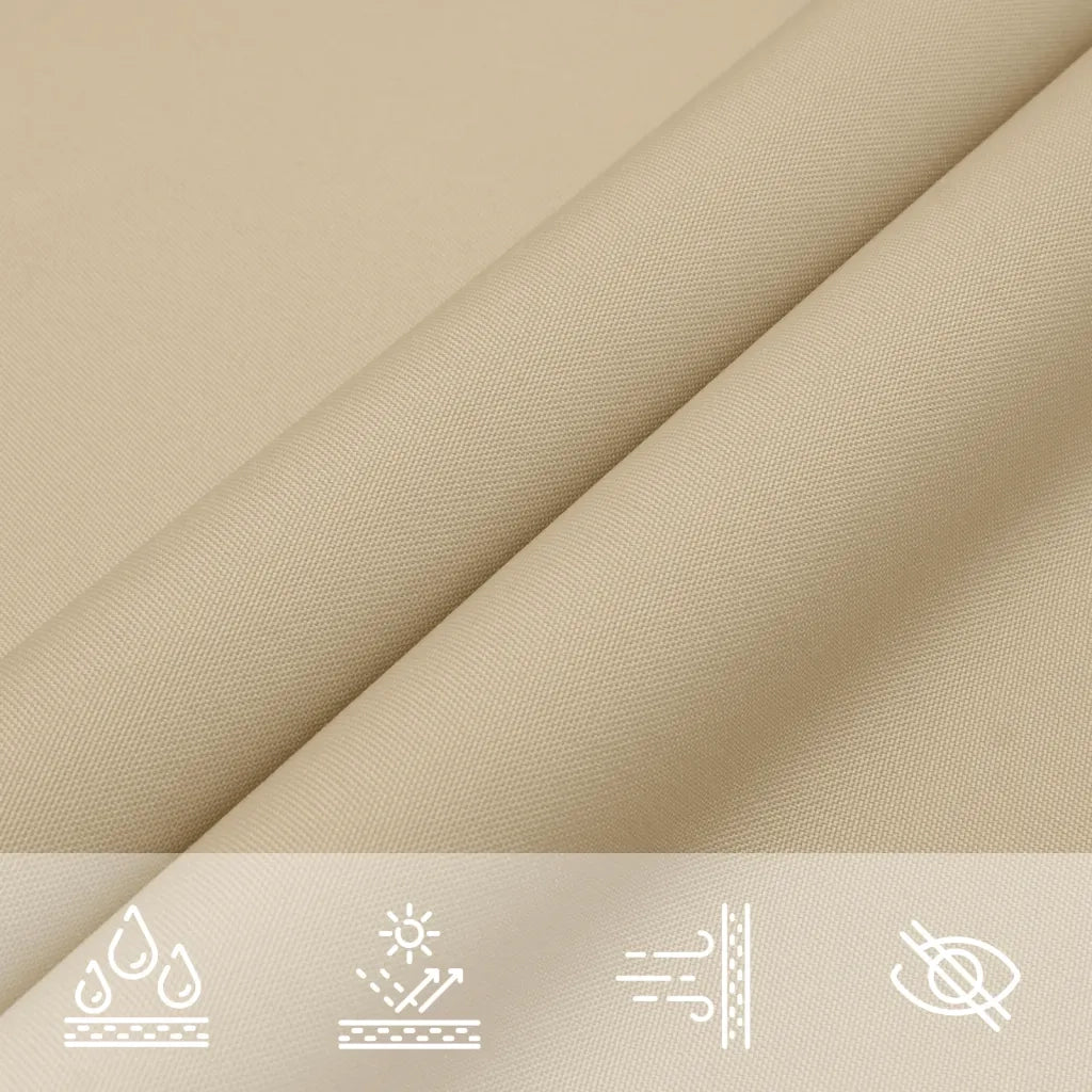 Parasole a Vela Oxford Triangolare 2,5x2,5x3,5 m Beige 135169
