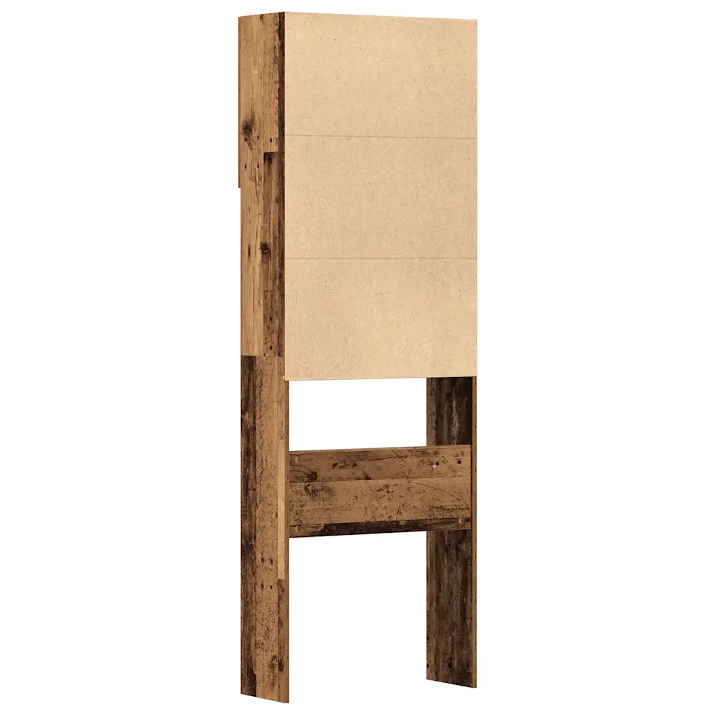 Mobile Lavatrice Legno Antico 64x24x190 cm in Legno Multistrato 859134