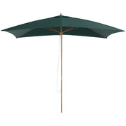 Ombrellone 2x3 m da Giardino in Legno Laccato e Bamb¨´ con Copertura Rimovibile, Verde Scuro