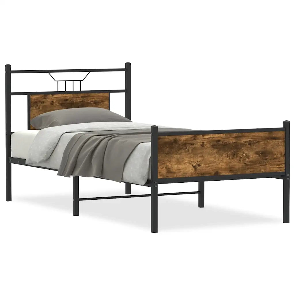 Giroletto senza Materasso Rovere Fumo 75x190 cm in Truciolato 4106916