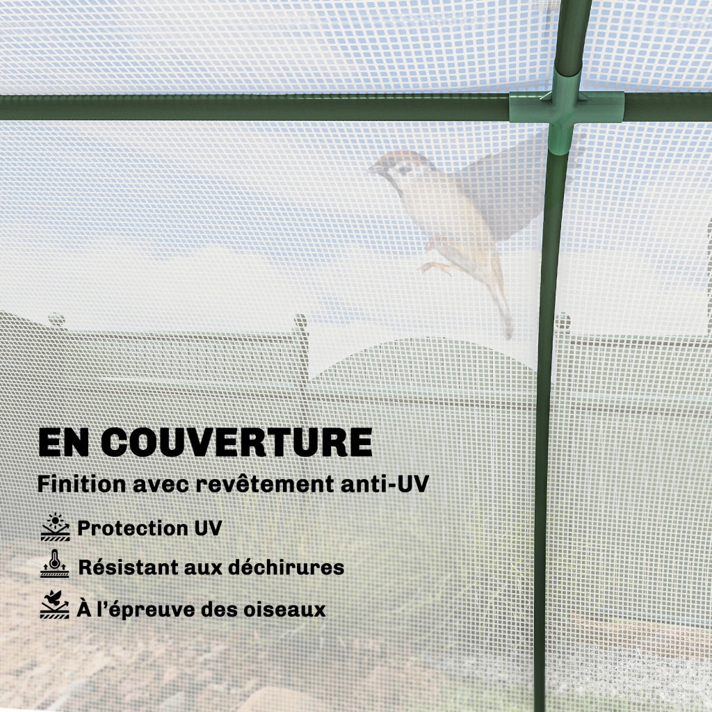 Serra da Giardino Mini ¨C Xylo ¨C 2x1x0.8m PE Bianco con Porta