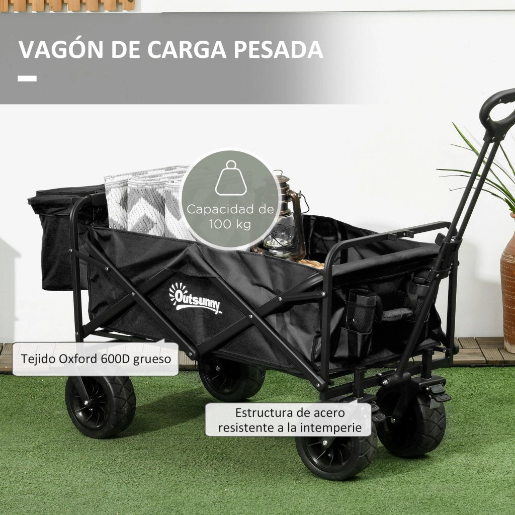 Carro Pieghevole per Bambini ¨C zephmum ¨C Nero