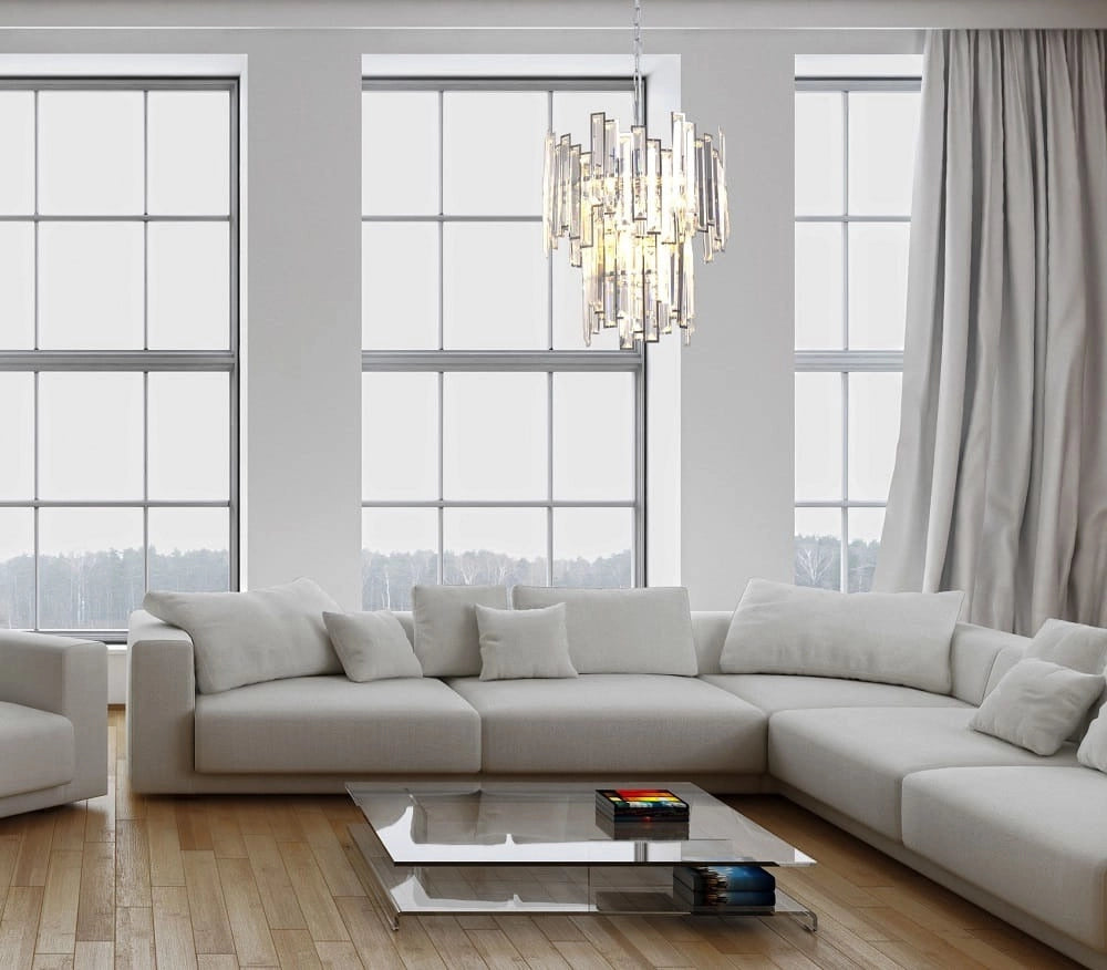 Lampada a sospensione glamour vetro 6xE14 40W Nemo Maxlight
