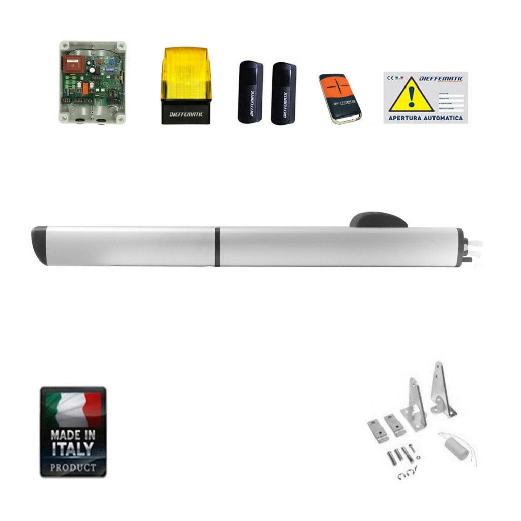 KIT AUTOMAZIONE CANCELLO 1 ANTA BATTENTE OLEODINAMICO IDRAULICO OLIO PH1 270 DFM