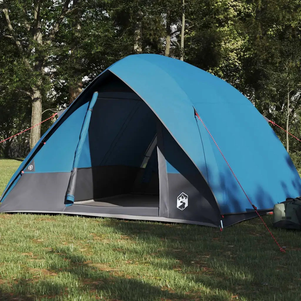 Tenda da campeggio con tetto-Tenda per Escursionismo Blu 275 x 230 x 140 cm taffet¨¤