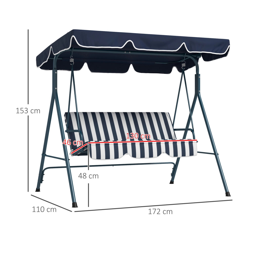 Divano da Giardino 3 Posti ¨C Minimal ¨C Grigio Polipropilene Nero
