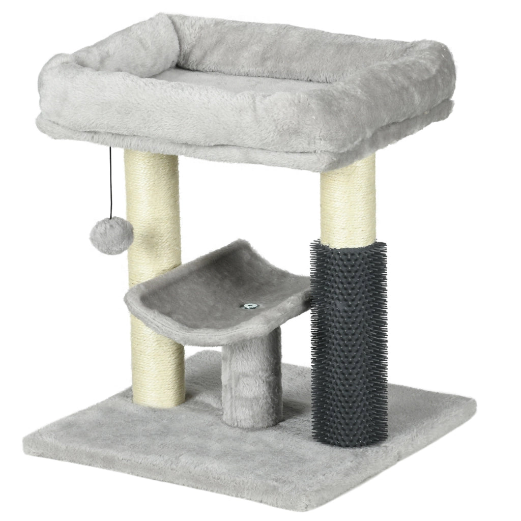 Tiragraffi con Lettino e Piattaforma ¨C Minimal ¨C Grigio 40x40x48 cm