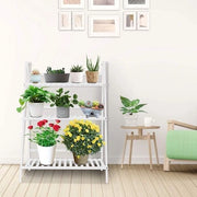Scale a gradi tre piani per piante - scala per piante in legno - scala per fiori - scala per balcone - decorazione per giardino