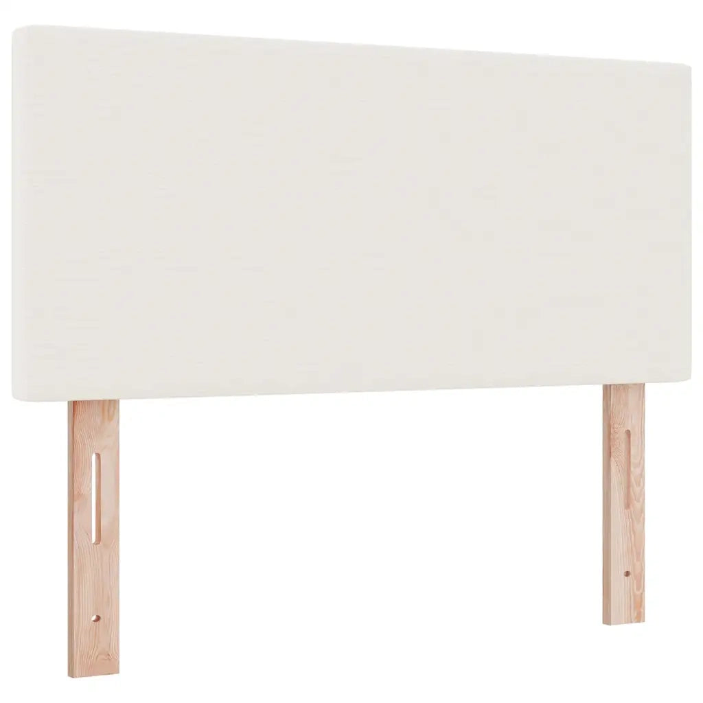 Letto a Sorgente LED con testiera Crema e Bianco 100 x 200 cm 3337589