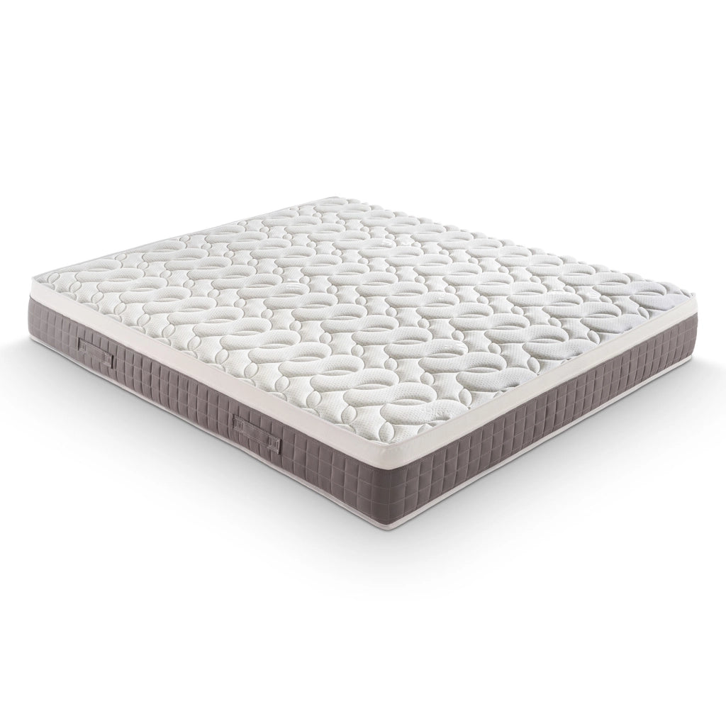 Materasso Piazza e Mezza 140x200 molle indipendenti e memory foam, altezza 25 cm, a zone di supporto differenziato, SFODERABILE, SKY
