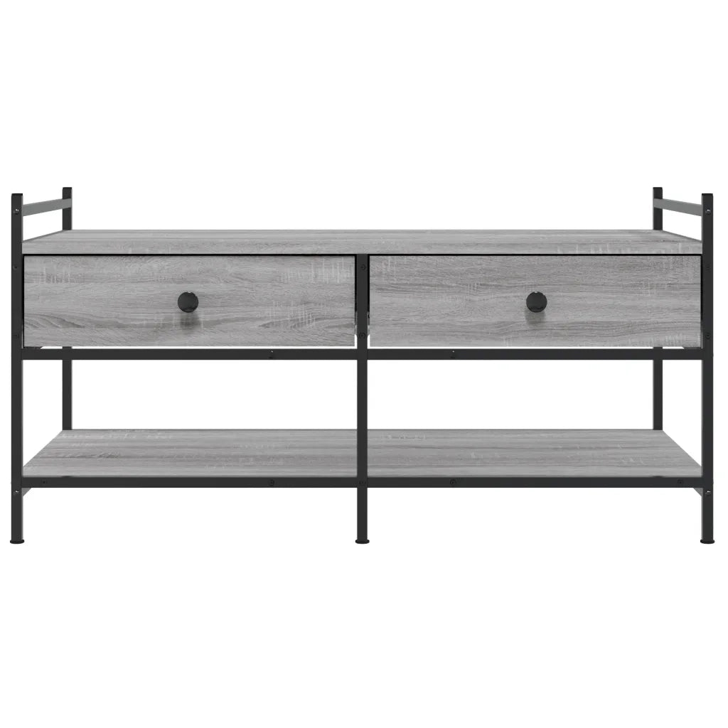 Tavolino da Salotto Grigio Sonoma 99x50x50 cm Legno Multistrato 833963