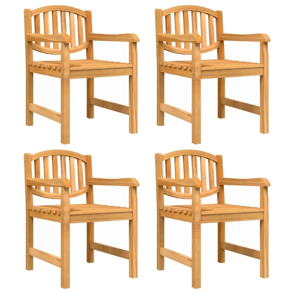 Set da Pranzo per Giardino 5 pz in Legno Massello di Teak 3157926