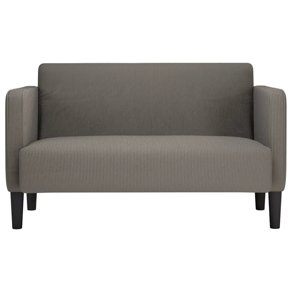 Divano | Divano da soggiorno | Sofa Divanetto Grigio Chiaro 109cm Tessuto di Velluto a Coste