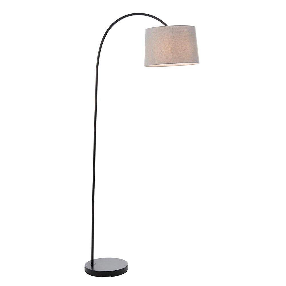 Lampada da terra nera opaca orientabile E27 Endon Carlson