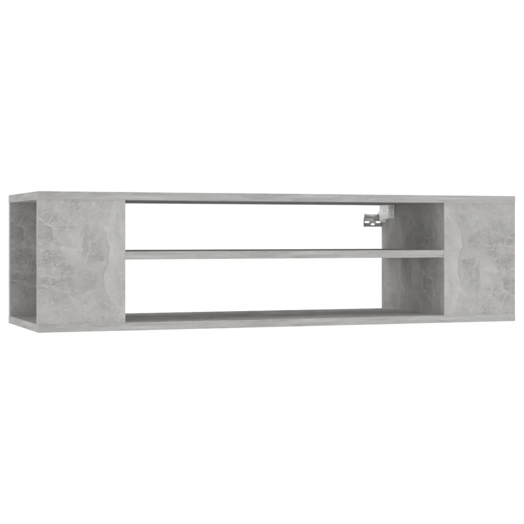Mobile TV Pensile Grigio Cemento 100x30x26,5 cm Multistrato 806233