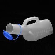 Flessa da Urine 1000 ml - Urinefles Portatile per Uomini - Urinoir con Coperchio - Manico - Adatto per Ospedali - Ideale per Viaggi